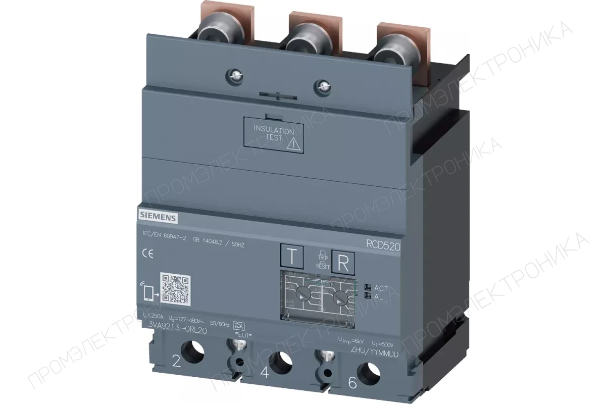 Siemens 3VA9213-0QF00 — Соединительные шпильки для тыльного присоединения