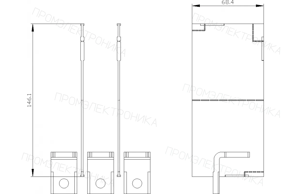 Siemens 3VA9223-0JF60 — Клемма для круглого провода медн