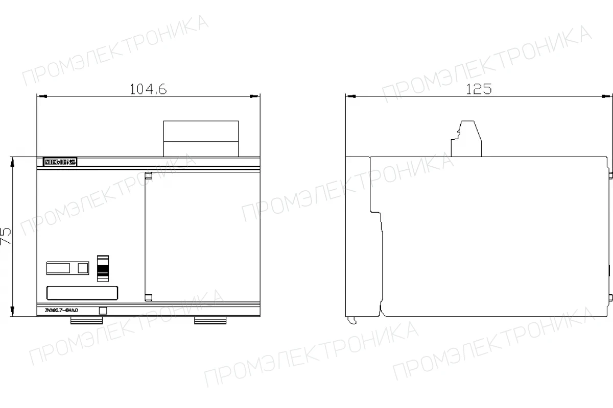 Siemens 3VA9257-0HA10 — Моторный привод