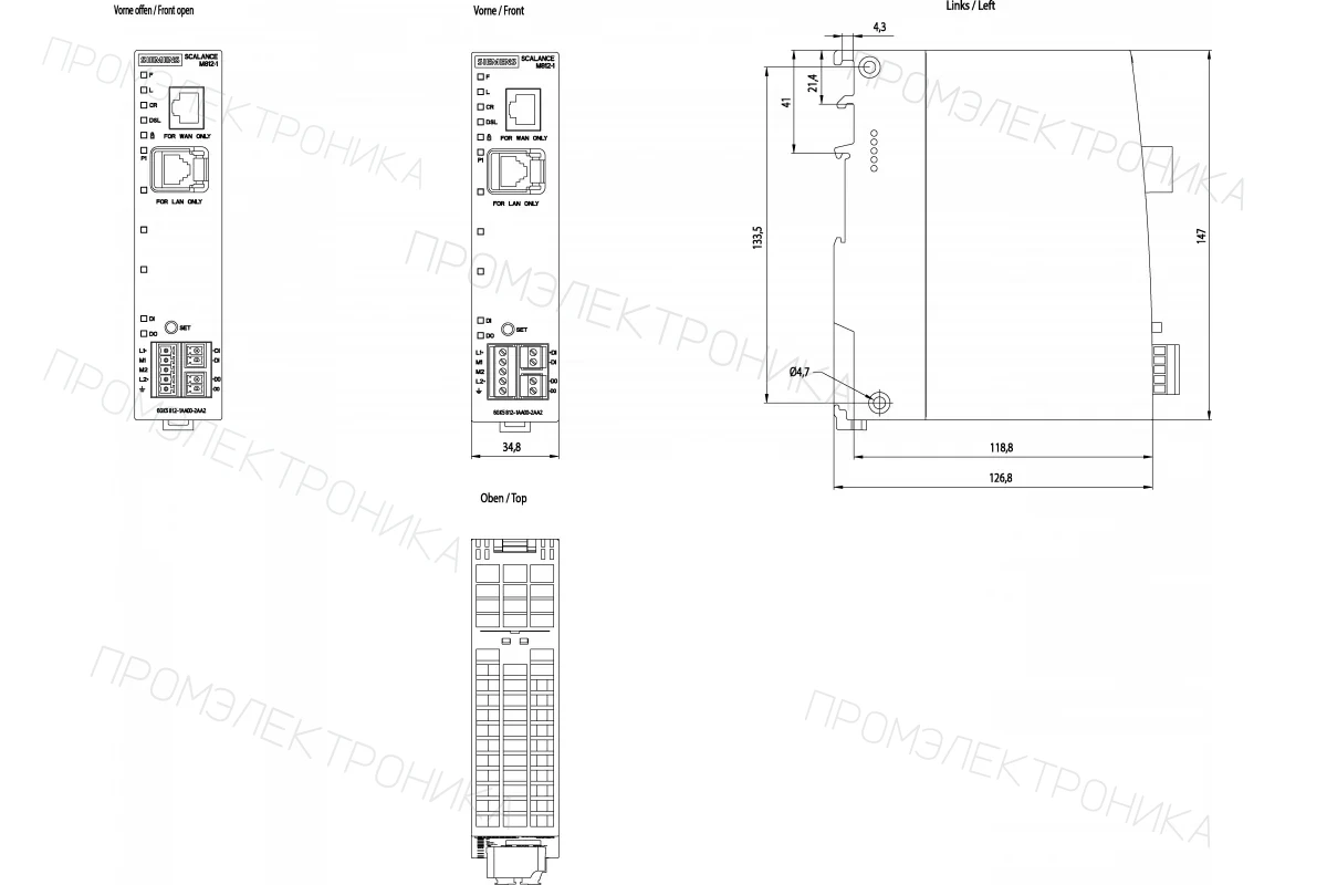 Siemens 6GK5798-8MD00-0AC1 — Коаксиальный кабель RCoax