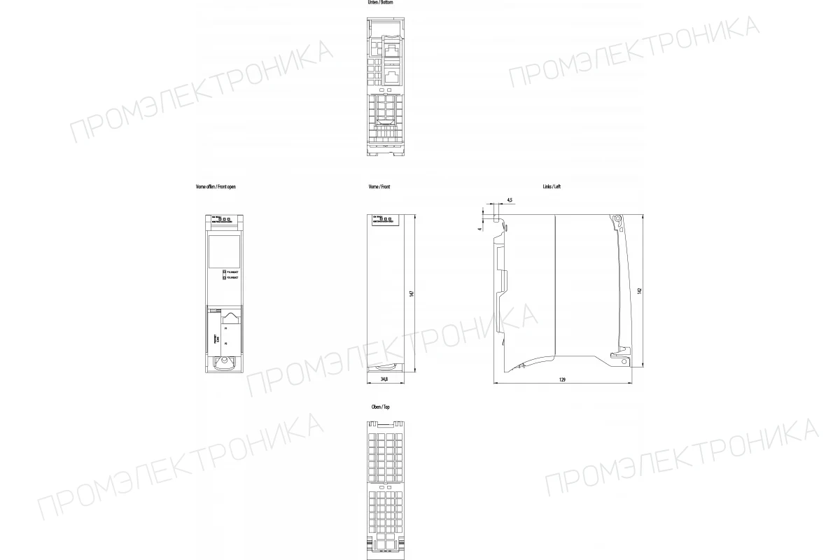 Siemens 6GK7443-5DX05-0XE0 — Коммуникационный процессор сp