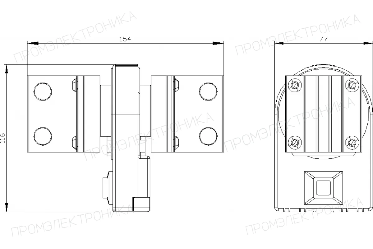 Siemens 3VW8116-7AE01 — 3p фронтальный удлиненный главный вывод принадлежность для авт