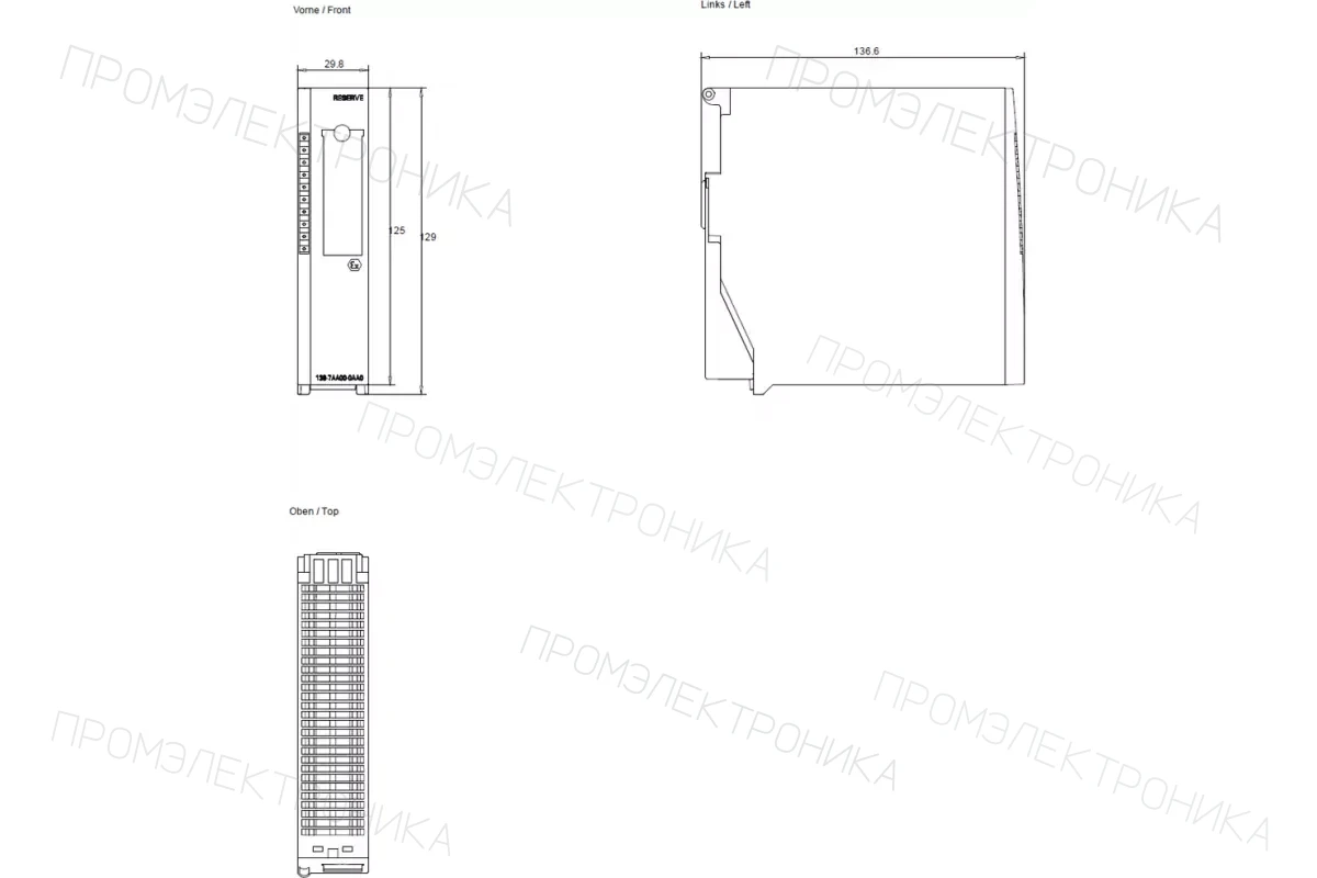 Siemens 6ES7138-4CA01-1AA0 — промышленный компонент