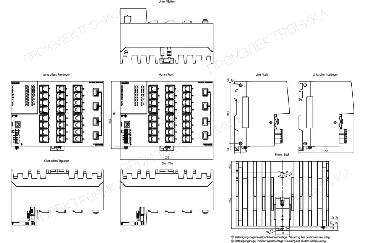 Siemens 6GK5324-4QG10-3HR2 — Управляемые коммутаторы SCALANCE X-300