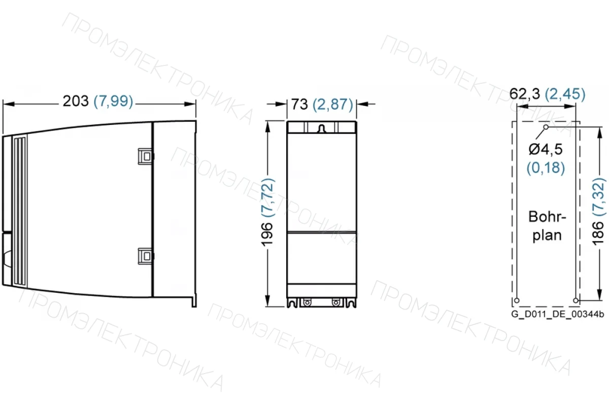 Siemens 6SL3203-0CD25-3AA0 — Sinamics сетевой дроссель для силового модуля fsd