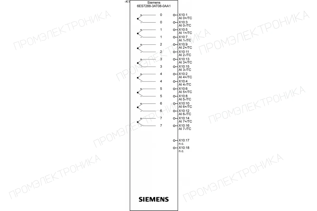Siemens 6ES7288-3AT08-0AA1 — промышленный компонент