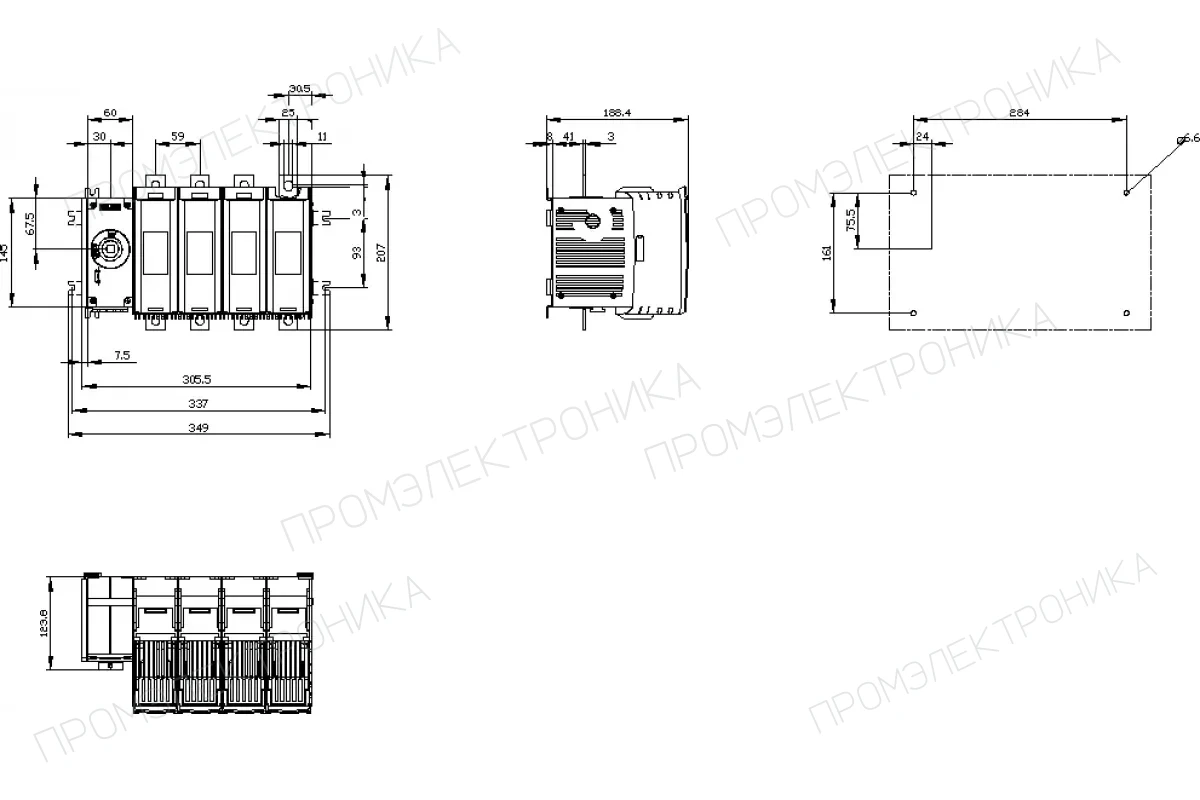 Siemens 3KF3325-2LF11 — Предохранительный выключатель-разъединитель