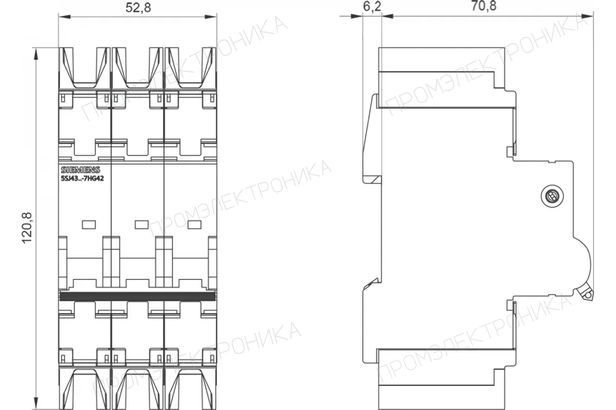 Siemens 5SJ4213-7HG42 — компонент энергетического оборудования