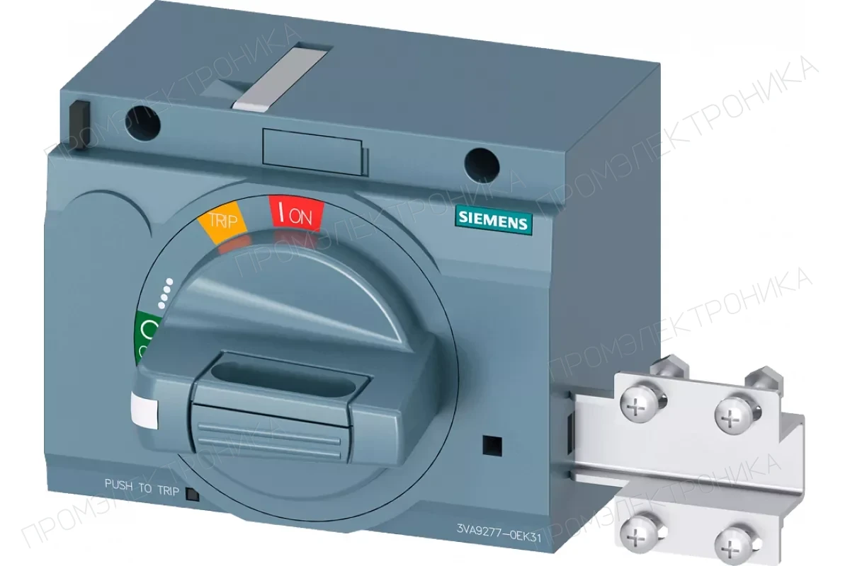 Siemens 3VA9277-0EK27 — Фронтальный поворотный привод для аварийного отключения с устройством блокировки двери