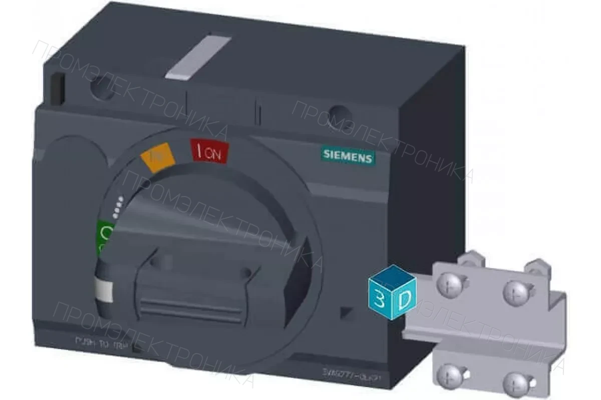 Siemens 3VA9277-0EK17 — Фронтальный поворотный привод для аварийного отключения мэк