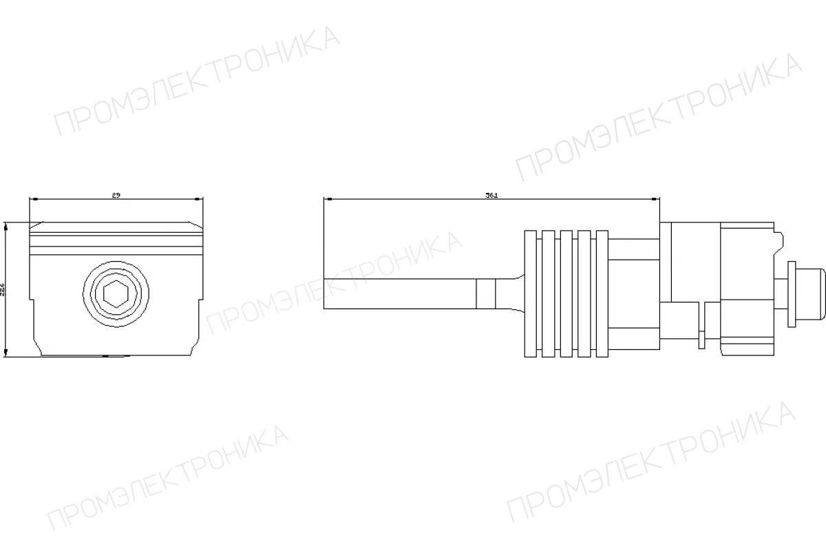 Siemens 3VA9204-0QE00 — Задняя клемма плоская