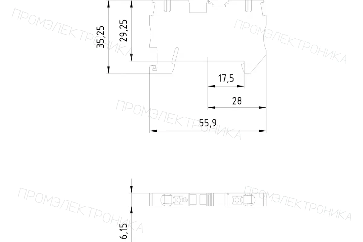 Siemens 8WH5100-3PF07 — Клеммы ALPHA FIX Combi 8WH5 со штыревыми контактными зажимами