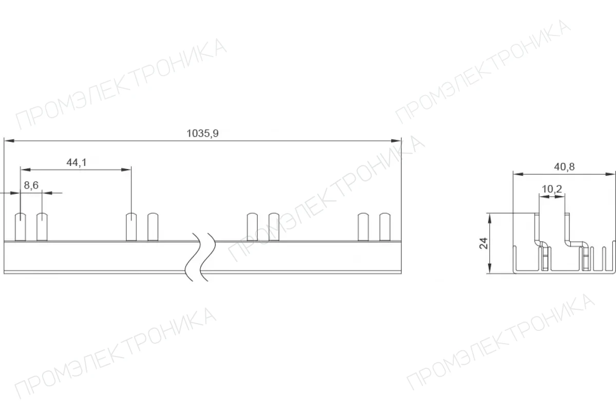 Siemens 5ST3778-0 — Сборные шины 5ST для модульных устройств