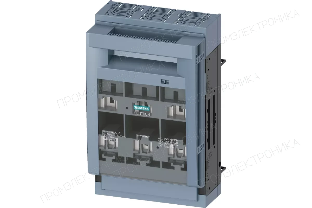 Siemens 3NP1143-1BC11 — Установка на монтажной панели
