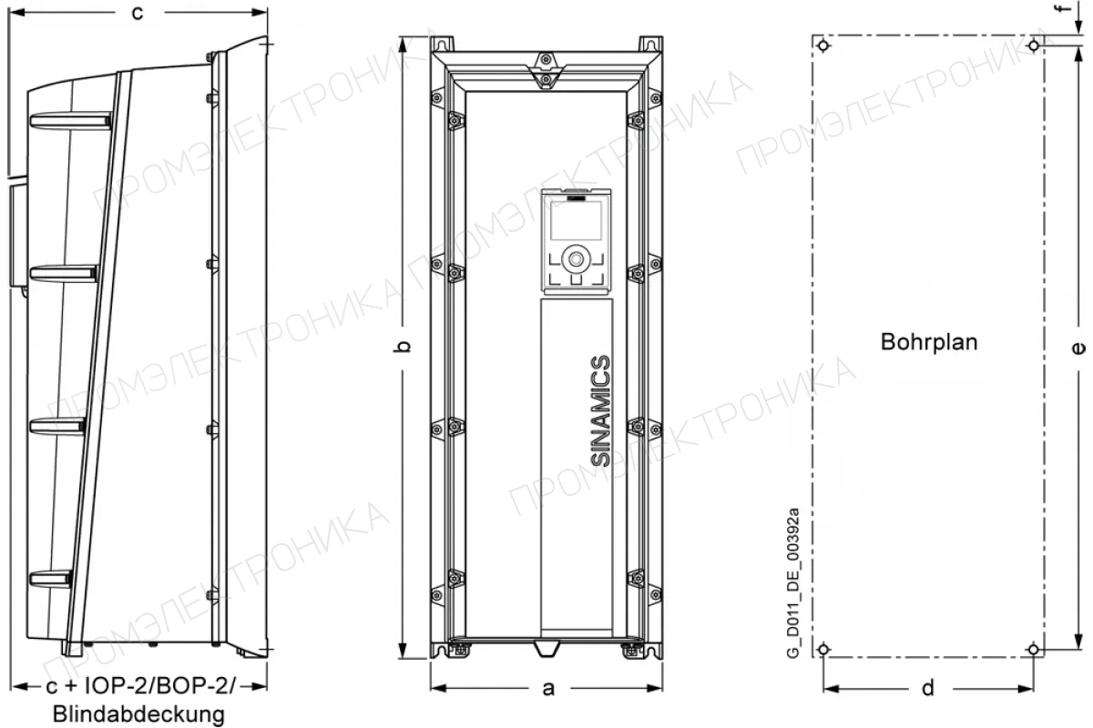 Siemens 6SL3223-0DE24-0AG1 — Sinamics g120p силовой модуль