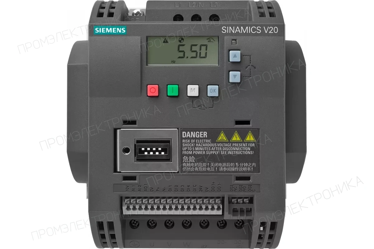 Siemens 6SL3210-5BE25-5UV1 — компонент приводной техники