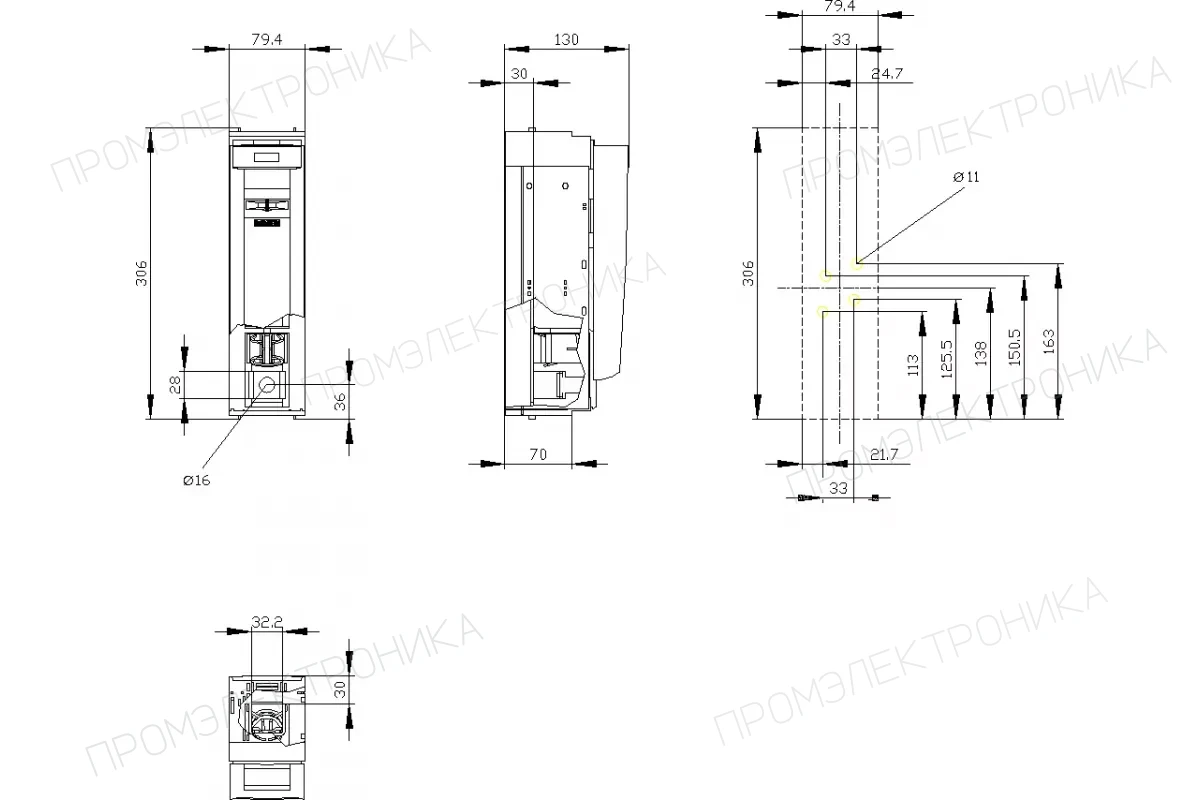 Siemens 3NP1151-1DA10 — 3NP1 - Для промышленного применения и Распределения Энергии