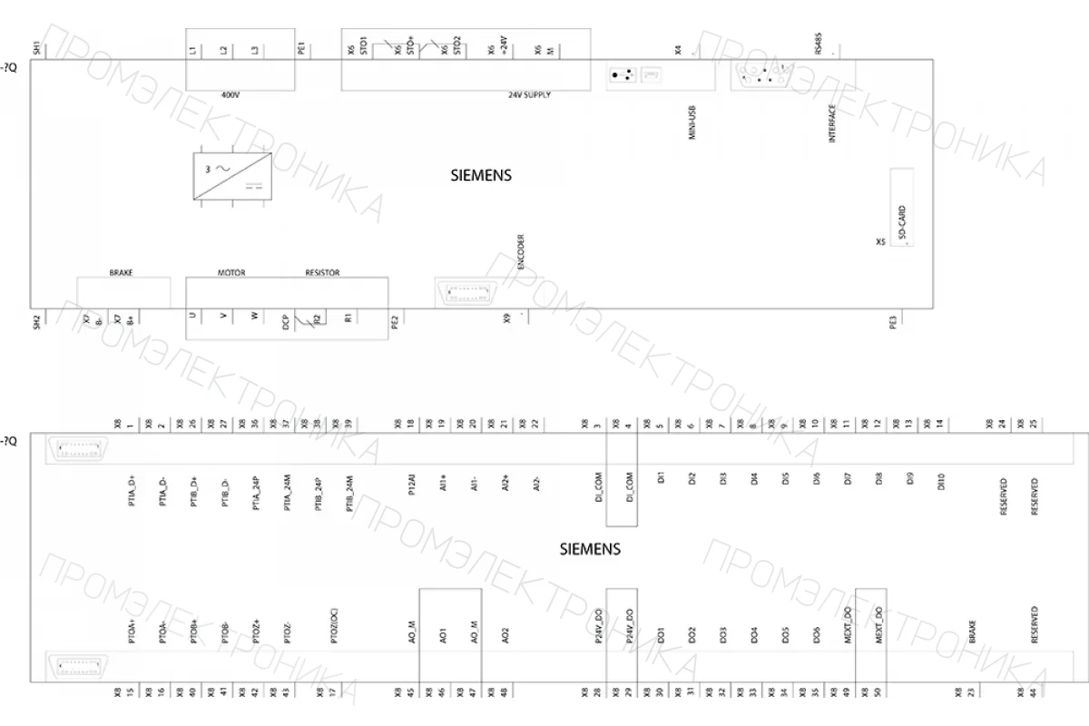 Siemens 6SL3210-5FE10-8UA0 — промышленный компонент