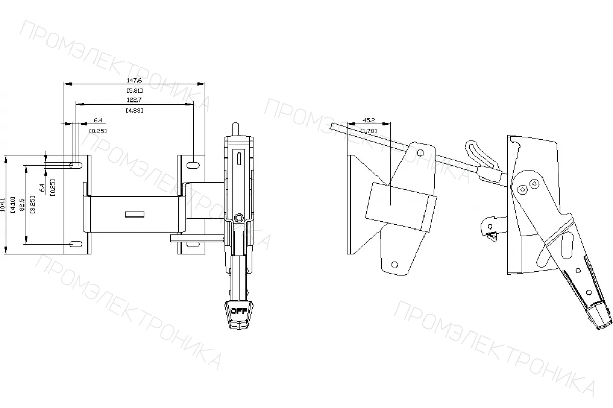 Siemens 3VA9138-0DK72 — Блок управления со штангой изменяемая глубина