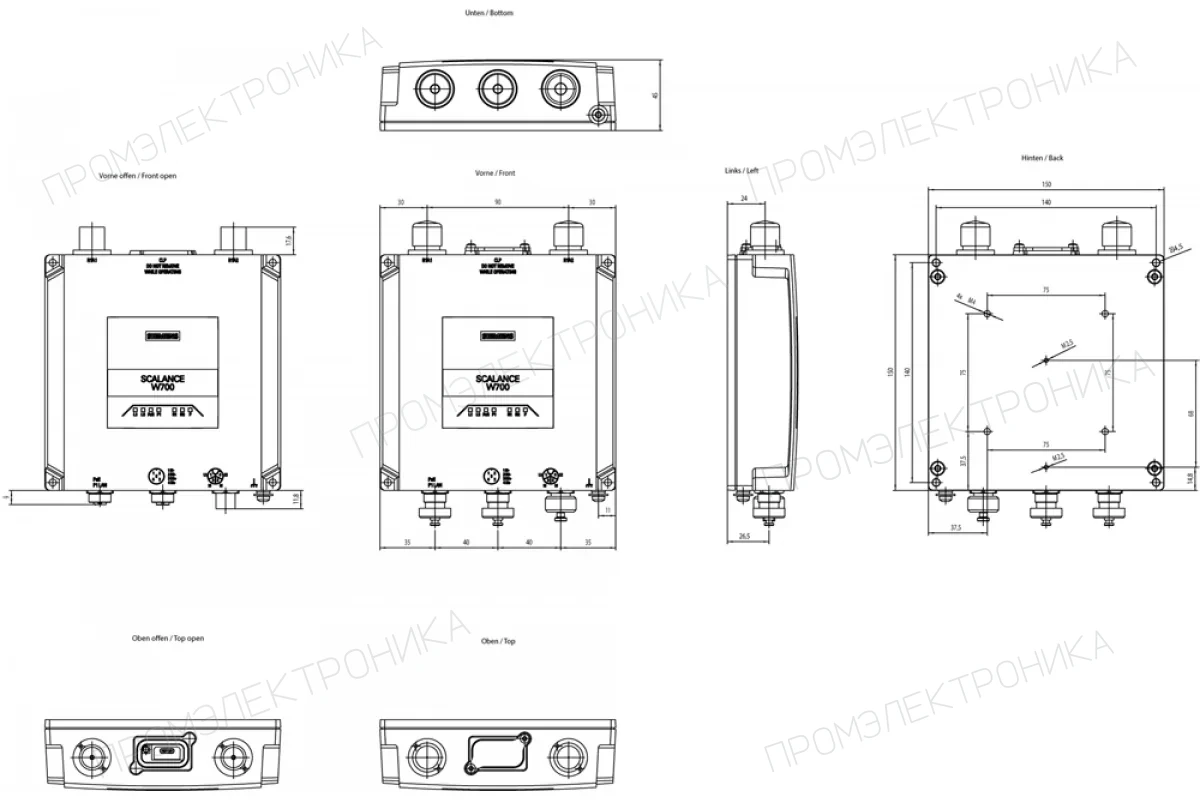 Siemens 6GK5766-1GE00-3DC0 — компонент промышленной автоматизации