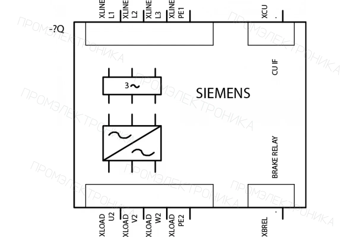 Siemens 6SL3310-1GH31-8AA3 — SINAMICS G130 Силовой блок