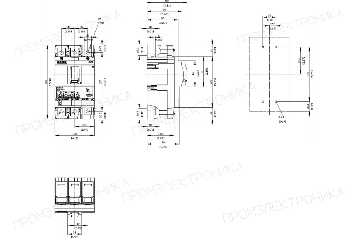 Siemens 3VA6210-5JP31-0AA0 — Автоматический выключатель