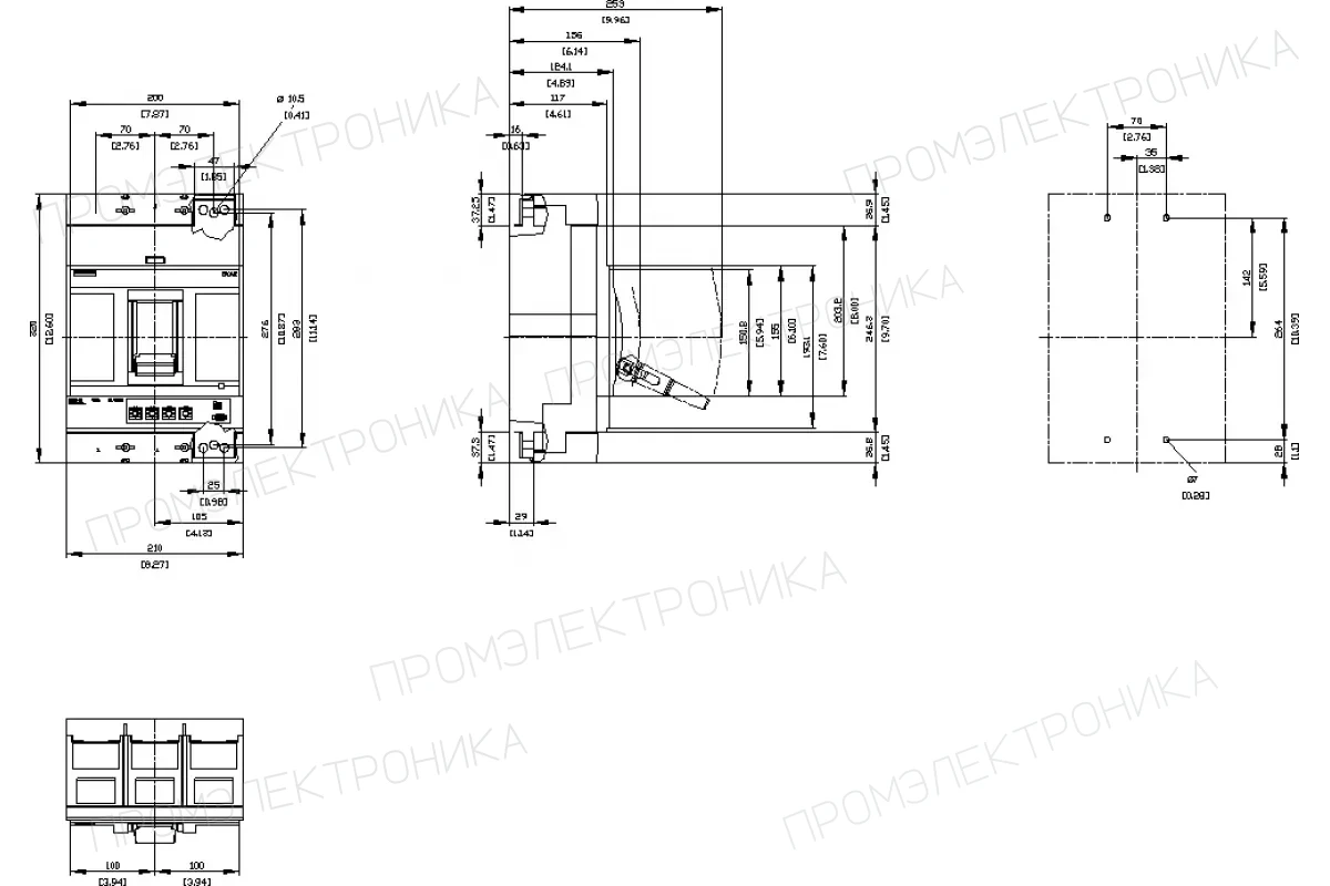 Siemens 3VA2510-5HN32-0AG0 — Автоматический выключатель
