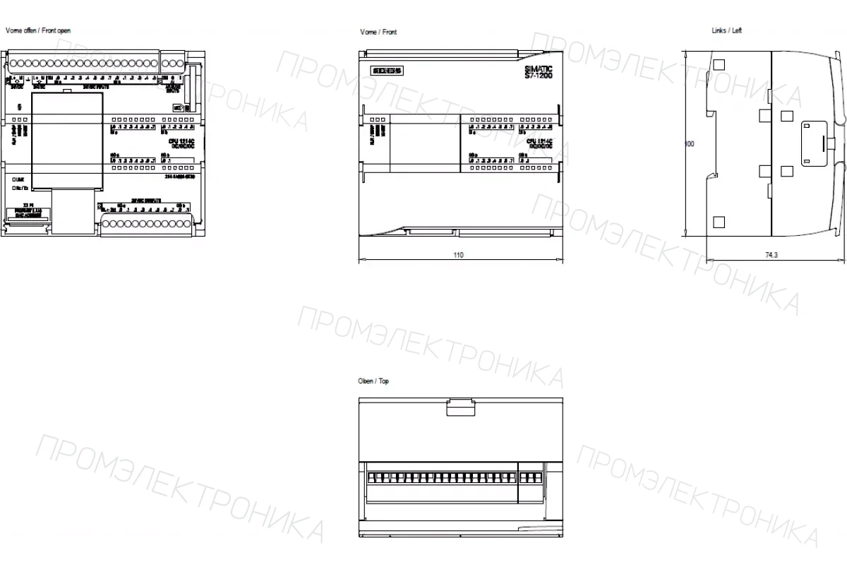 Siemens 6ES7212-1AE31-0XB0 — промышленный компонент