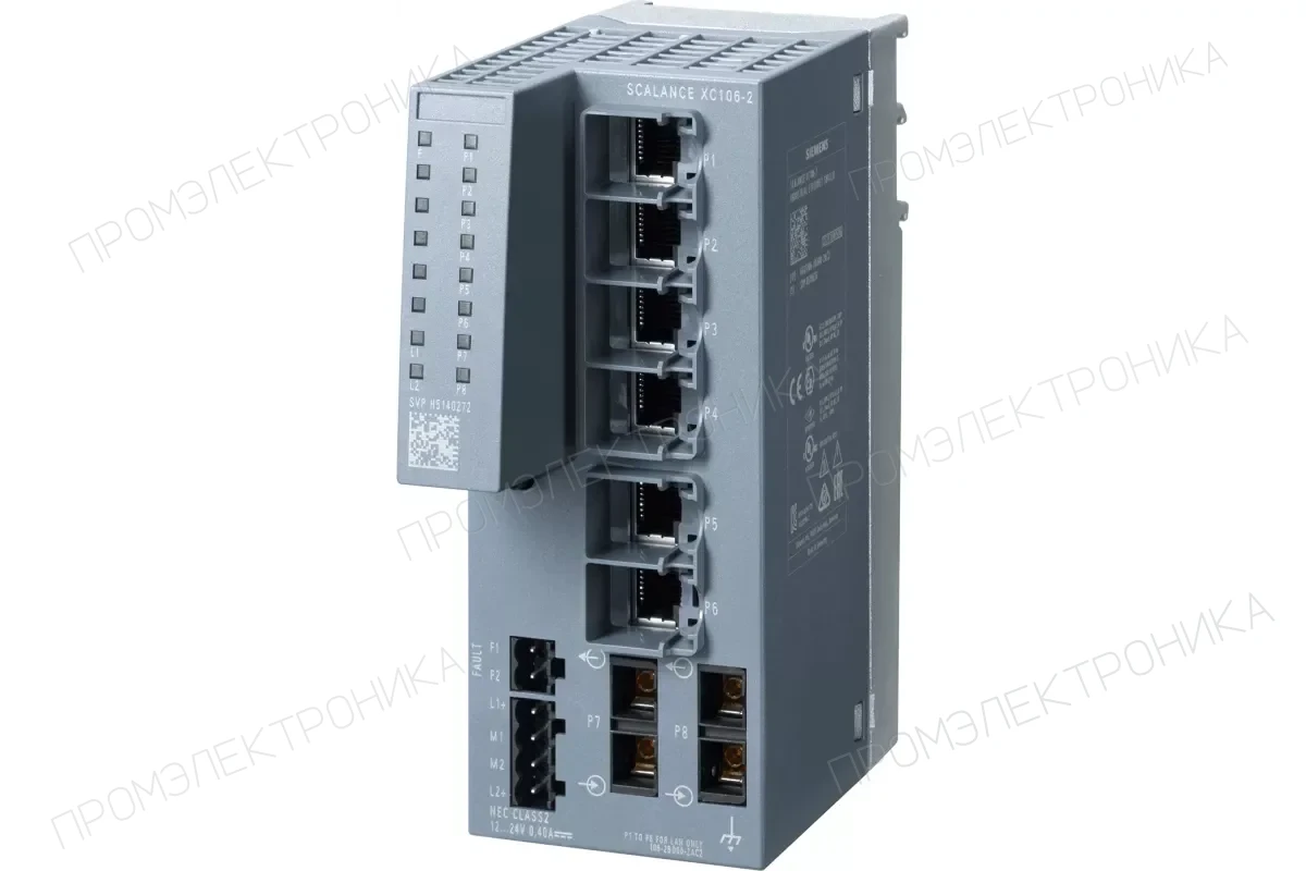 Siemens 6GK5101-1BB00-2AA3 — Неуправляемые конверторы серии SCALANCE X-100