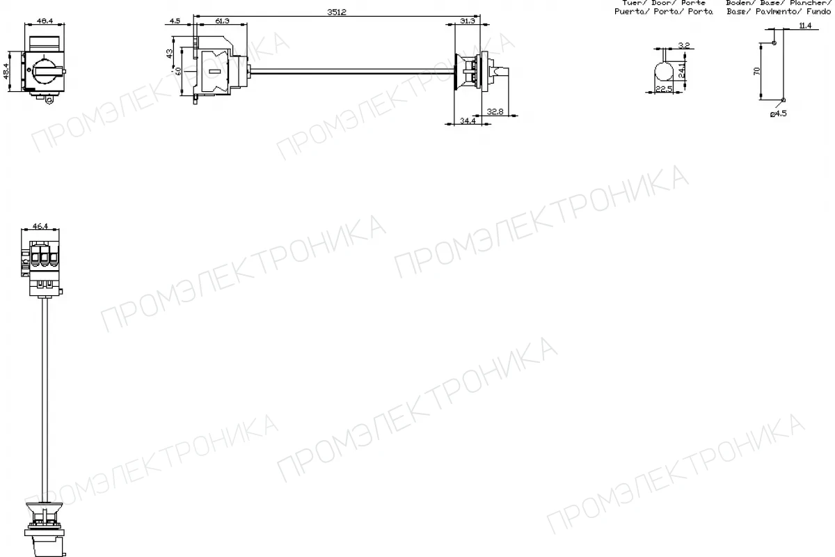 Siemens 3LD3040-0TL13 — Главный выключатель
