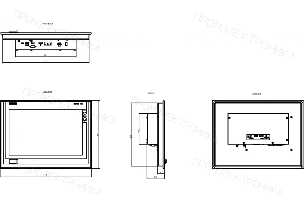 Siemens 6AV7884-0AE20-6DA0 — промышленный компонент