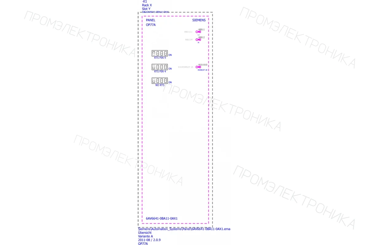 Siemens 6AV6641-0CA01-0AX1 — промышленный компонент