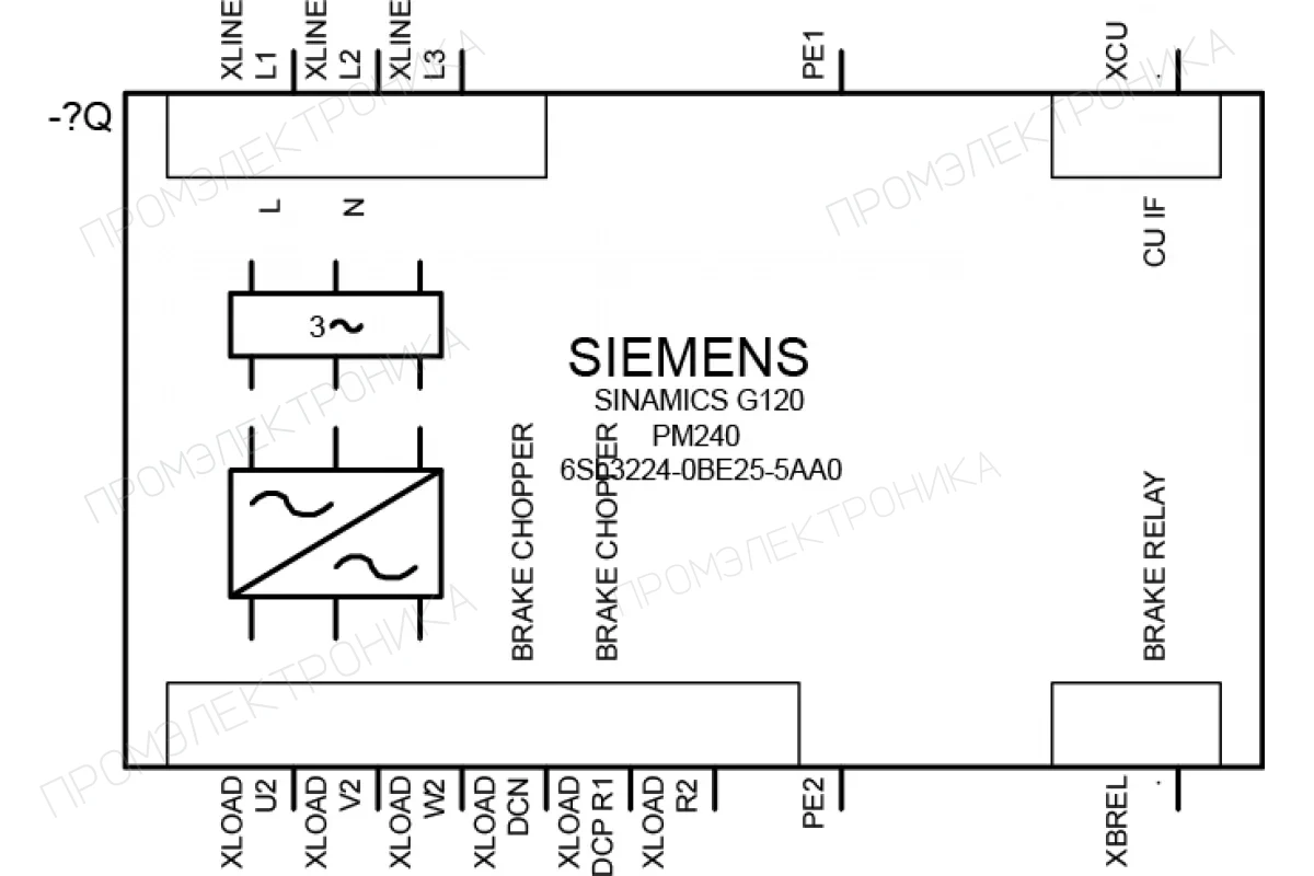 Siemens 6SL3224-0BE31-8AA0 — промышленный компонент