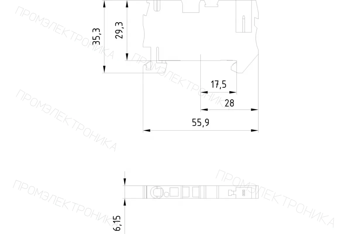 Siemens 8WH5100-2KG00 — Клеммы ALPHA FIX Combi 8WH5 со штыревыми контактными зажимами