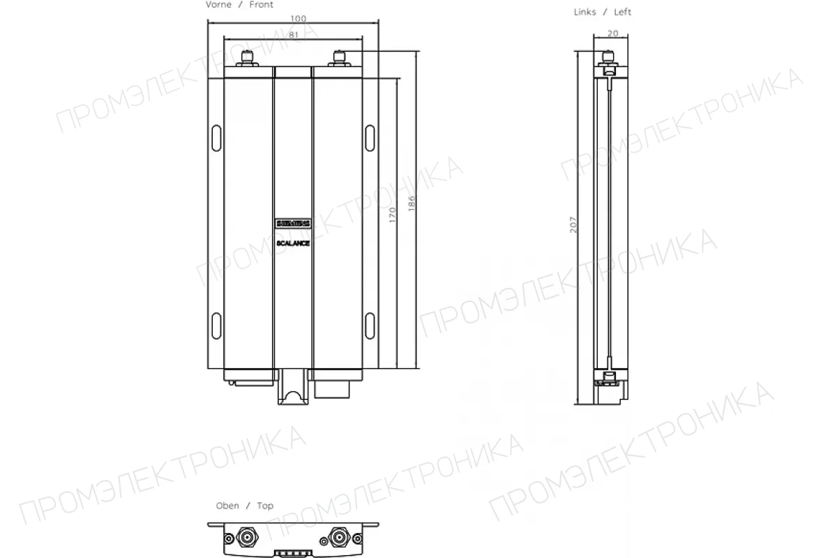 Siemens 6GK5721-1FC00-0AB0 — Клиентский модуль IWLAN SCALANCE