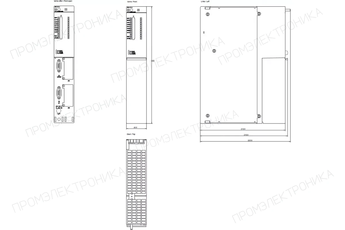 Siemens 6ES7450-1AP00-0AE0 — промышленный компонент