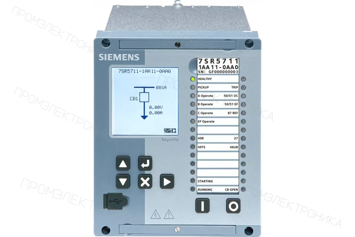 Siemens 7SR5710-1AA11-0AA0 — компонент энергетического оборудования