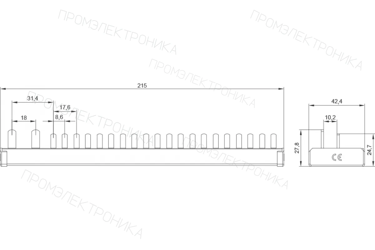 Siemens 5ST3784-0 — Сборные шины 5ST для модульных устройств