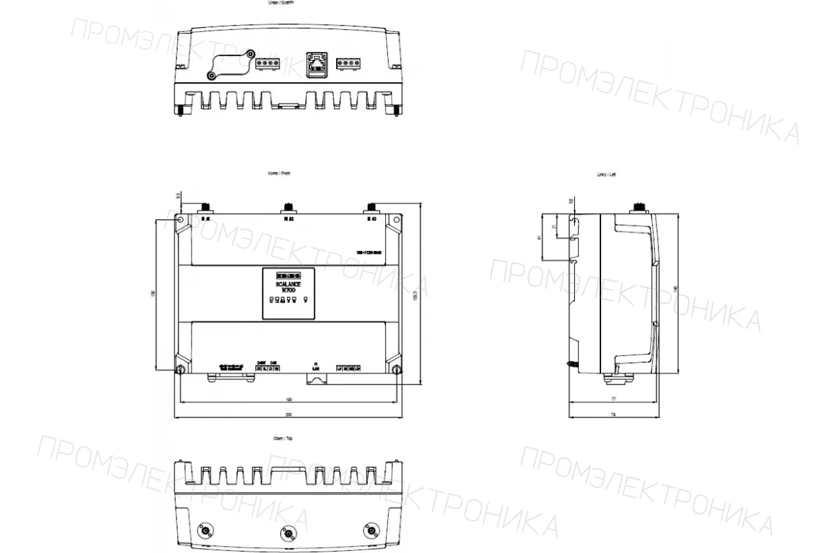 Siemens 6GK5721-1FC00-0AA0 — Модули Ethernet клиентов SCALANCE W721 RJ45 для установки в шкафы управления