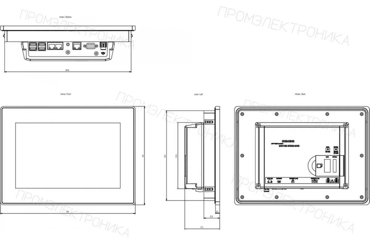 Siemens 6AV2128-3GB06-0AX0 — промышленный компонент