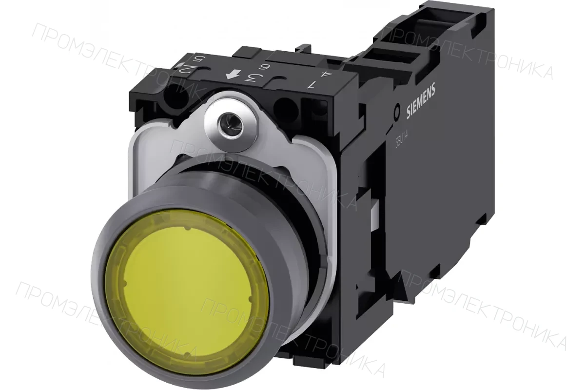 Siemens 3SU1132-0AB30-1FA0 — Кнопка с подсветкой