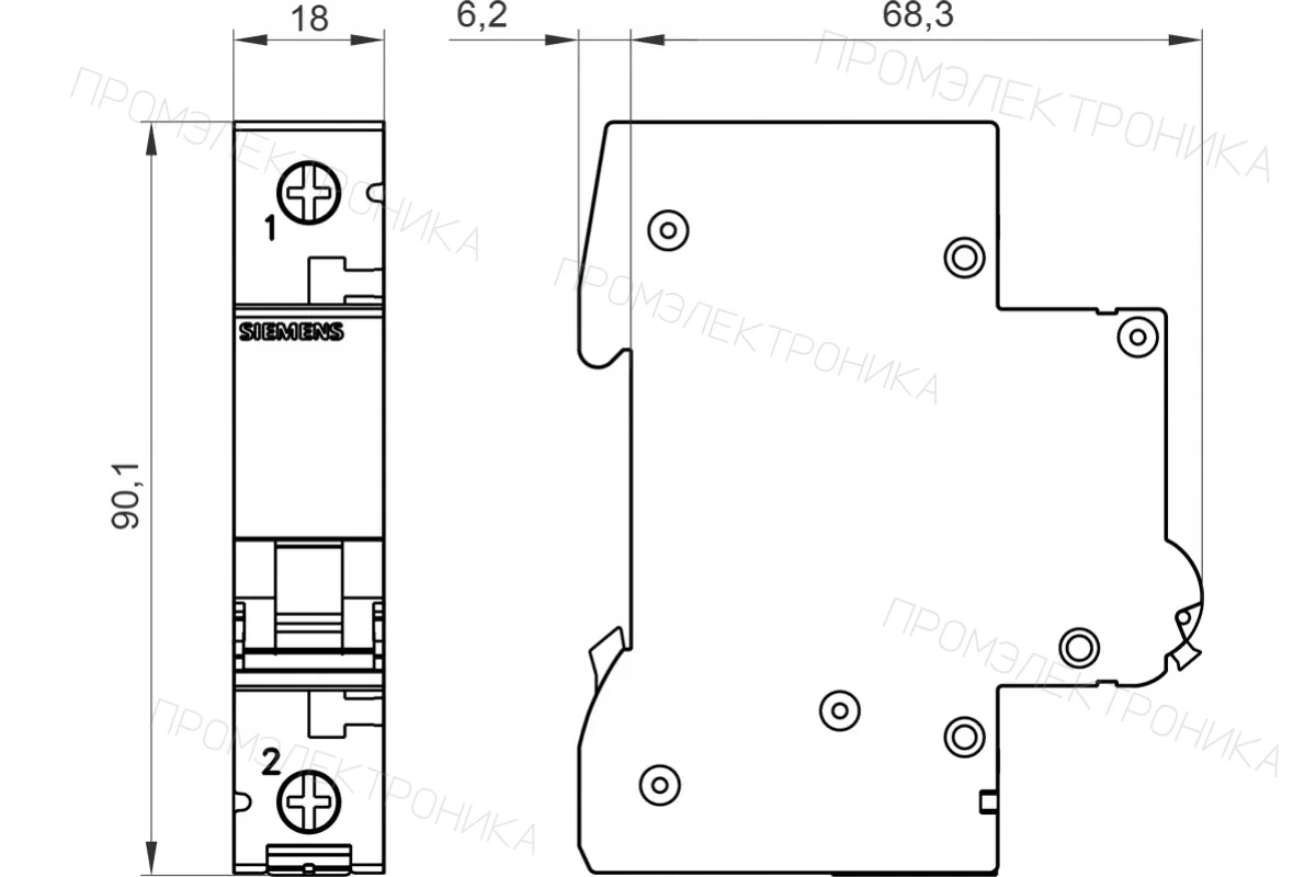 Siemens 5SL3120-6 — Основные устройства