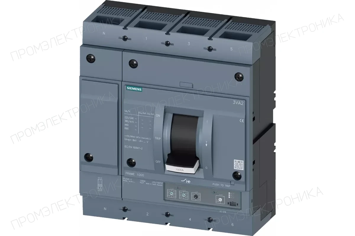 Siemens 3VA2510-5KQ32-0AA0 — 3VA автоматические выключатели в литом корпусе до 250 A