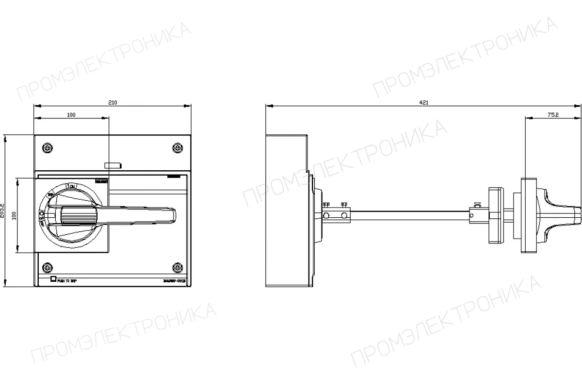 Siemens 3VA9687-0FK21 — Дверной поворотный привод стандарт мэк