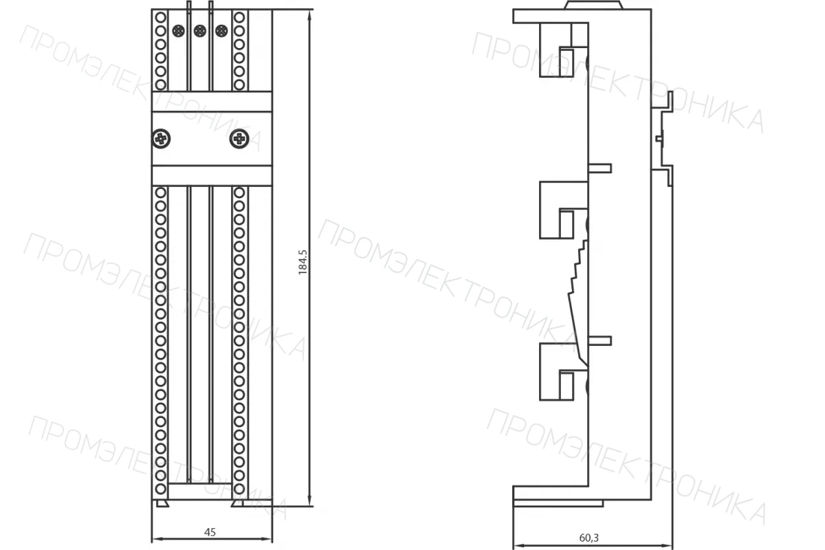 Siemens 8US1250-5AS10 — Шинный держатель