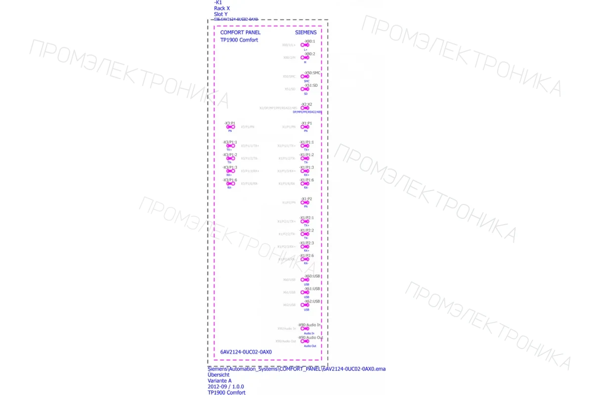 Siemens 6AV2124-0QC02-0AX0 — промышленный компонент