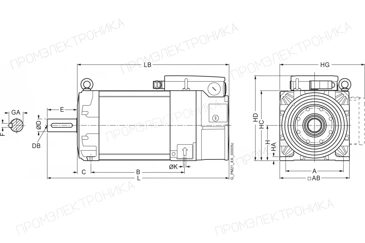 Siemens 1PH8137-1SS00-2LB1 — КОМПАКТНЫЙ AСИНХРОННЫЙ ДВИГАТЕЛЬ