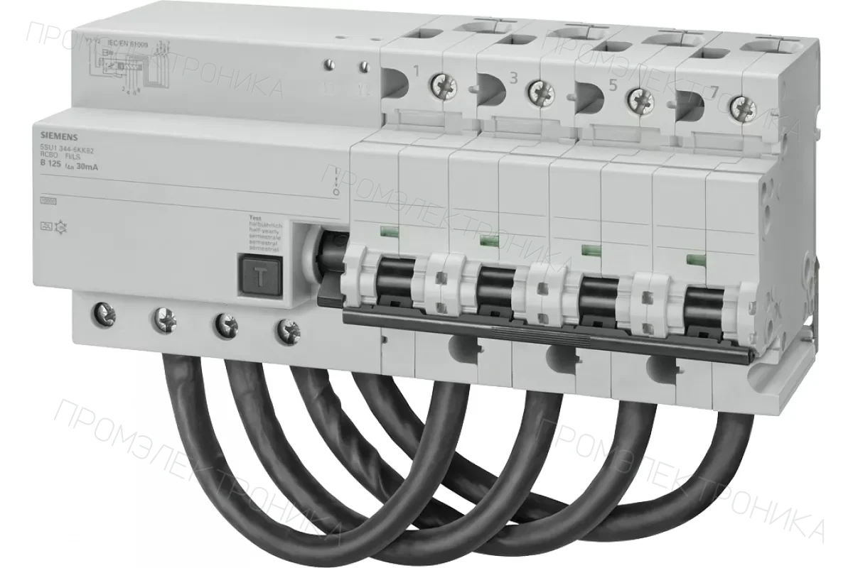 Siemens 5SU1356-7GV06 — Дифференциальные автоматические выключатели