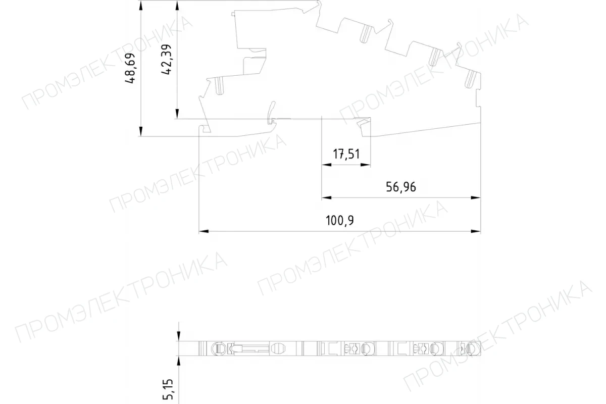 Siemens 8WH6001-4DF00 — Клеммы ALPHA FIX 8WH с втычными зажимами