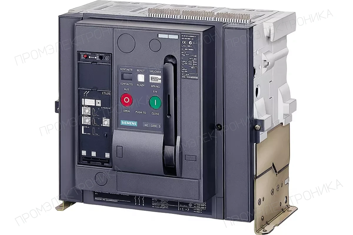 Siemens 3WL1225-3CB46-4GA4 — Воздушный выключатель выкатной с корзиной
